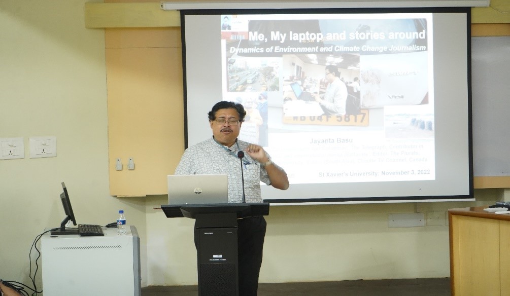 Dept of Mass Communication hosts special lecture on Environmental Journalism