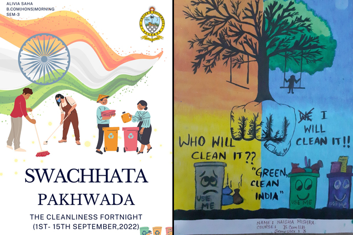 SXUK organises poster competition for students to observe the ‘Swachhata Pakhwada’ 2022