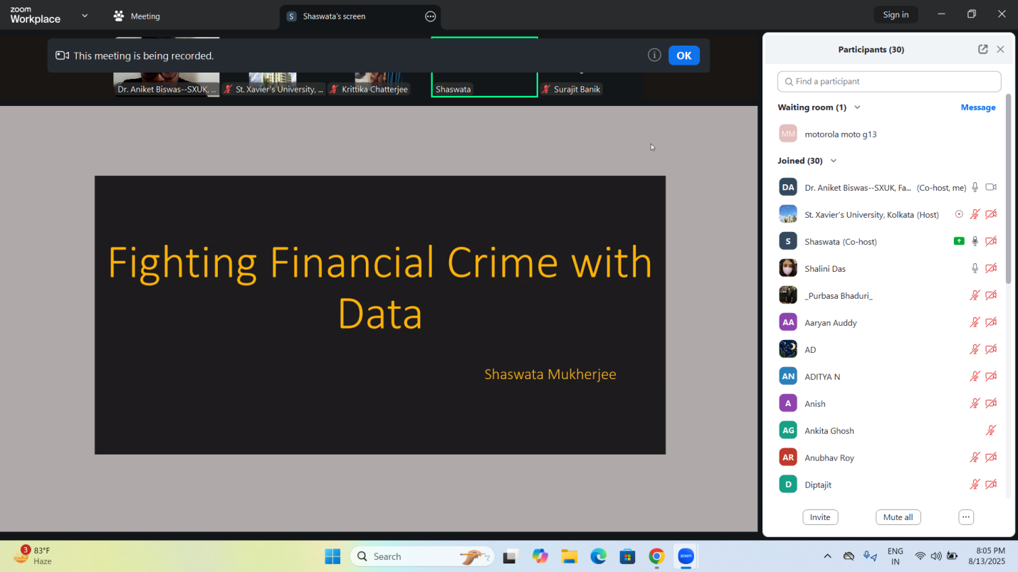 Fighting Financial Crime with Data (An Online Session)
