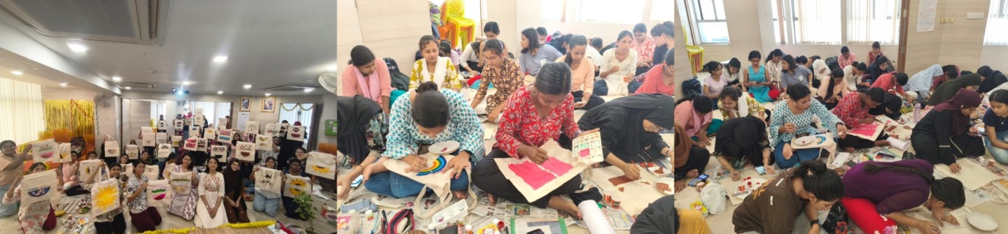 MSW Students organise Training on ‘Creative Livelihood Skills’ in Community